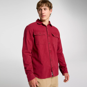 Alpine Design Men's Chamois Shirt, Medium, Deep Cranberry