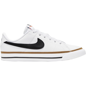 Nike Kids' Grade School Court Legacy Shoes, Size 3.5, White/brown/orange