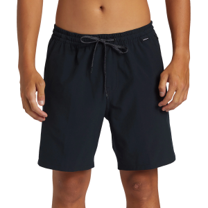 Quiksilver Men's Taxer Amphibian 18" Hybrid Shorts, Medium, Black