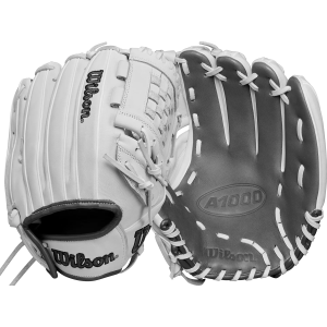 Wilson Wilson 12" P12 A1000 Series Fastpitch Glove, White/Grey - $199.99 at DICK'S Sporting Goods