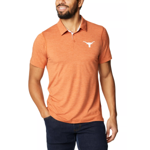 Columbia Men's Texas Longhorns Burnt Orange Tech Trail Polo, XXL