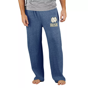 Concepts Sport Men's Notre Dame Fighting Irish Navy Mainstream Pants, Small, Blue