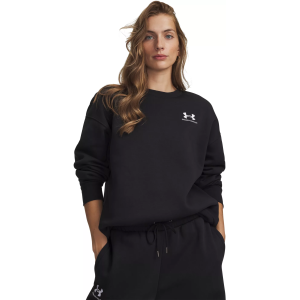 Under Armour Women's Icon Fleece Oversized Crew, XS, Black