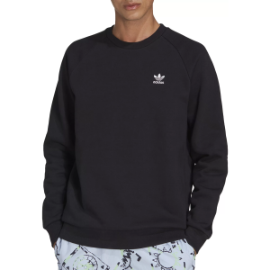 adidas Originals Men's Adicolor Essentials Trefoil Crewneck Sweatshirt, XS, Black