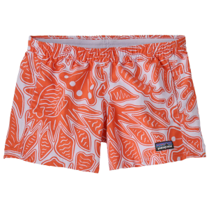 Patagonia Kids' Baggies Shorts, Large, Bees And Flowers/Fxg Purp