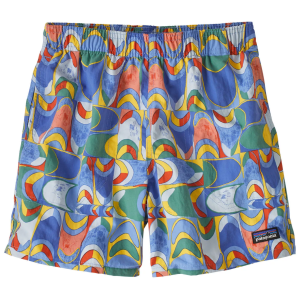 Patagonia Boys' Baggies 5" Shorts, Medium, Swallowtail Geo/Eddy Blue