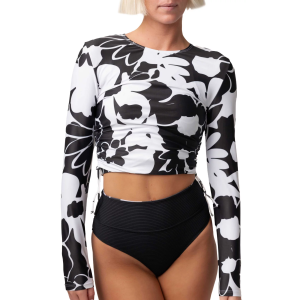 Nani Swimwear Women's Cropped Rashguard, Small, Montuk