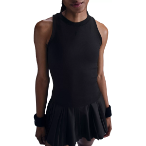 Nike Women's NikeCourt Advantage Dri-FIT Tennis Tank Top, Large, Black