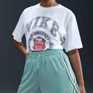 Nike Women's Crossover Dri-FIT 5" Basketball Shorts, XL, Mint Foam/Cannon