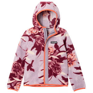 Columbia Kids' Highland Pine Full-Zip Fleece Hoodie, XXS, Shale Purple Blssm/Sh Pr