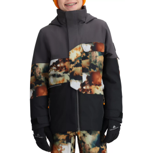 Obermeyer Boys' Axel Jacket, Large, Amber Cloud