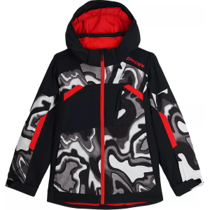 Spyder Boys' Leader Jacket, Size 14, Black Combo
