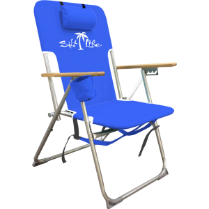Salt Life High Weight Capacity Beach Chair, Dazzling Blue