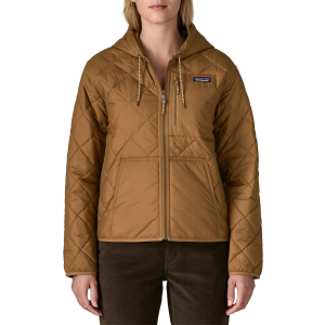 Patagonia Women's Diamond Quilted Bomber Hoodie, Small, Deer Brown