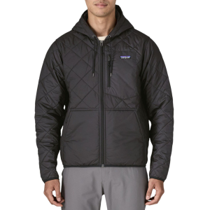 Patagonia Men's Diamond Quilted Bomber Hoodie, Small, Black