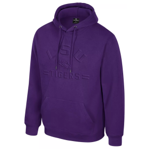 Colosseum Men's LSU Tigers Purple New Member Pullover Hoodie, Large