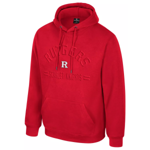 Colosseum Men's Rutgers Scarlet Knights Red New Member Pullover Hoodie, XL