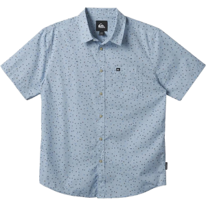 Quiksilver Men's Freedom Mini Classic Short Sleeve Woven Shirt, Large, Skyway