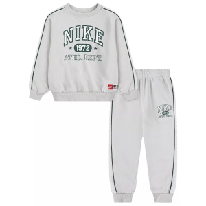 Nike Little Boys' PE Crewneck and Pants Set, Size 5, Light Bone
