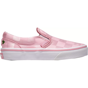 Vans Kids' Grade School Classic Slip-On Checkered Shoes, Size 3.5, Pink/Pink