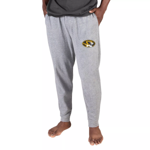 Concepts Sport Men's Missouri Tigers Grey Mainstream Cuffed Pants, Small, Gray