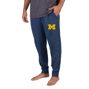 Concepts Sport Men's Michigan Wolverines Blue Mainstream Cuffed Pants, Small