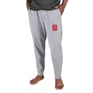Concepts Sport Men's NC State Wolfpack Grey Mainstream Cuffed Pants, Small, Gray