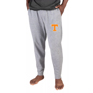 Concepts Sport Men's Tennessee Volunteers Grey Mainstream Cuffed Pants, Small, Gray