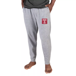 Concepts Sport Men's Temple Owls Grey Mainstream Cuffed Pants, Small, Gray