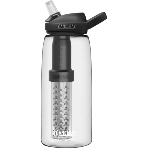 Camelbak Eddy+ LifeStraw 32 oz. Filtered Water Bottle, Clear