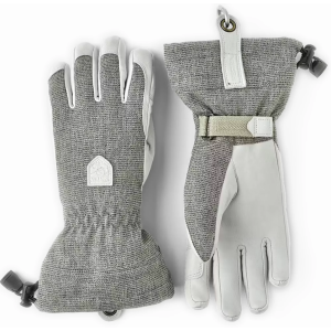 Hestra Women's Patrol Gauntlet Glove, Size 6, Light Grey