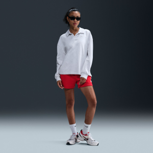 Nike Women's Sportswear Club Fleece Mid-Rise Shorts, Medium, University Red