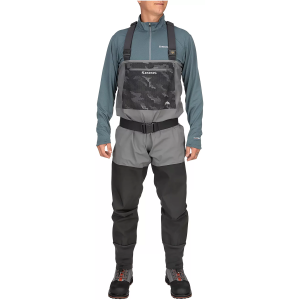 Simms Men's Fishing Guide Classic Stockingfoot Wader, XL 12-13, Carbon