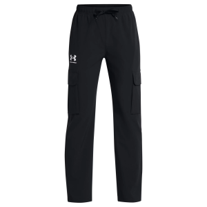 Under Armour Boys' Icon Woven Pants, XS, Black/White