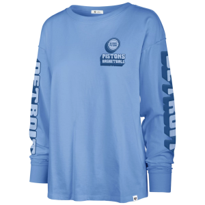 '47 '47 Women's Detroit Pistons Luminence Groove Long Sleeve T-Shirt, Large, Blue - $13.48 at DICK'S Sporting Goods