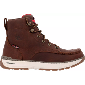 Rocky Men's Waterproof Rebound Wedge Work Boots, 8 W, Tobacco