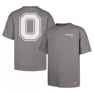 '47 Men's Ohio State Buckeyes Wolf Grey Lateral Foundation Short Sleeve T-Shirt, Large, Gray