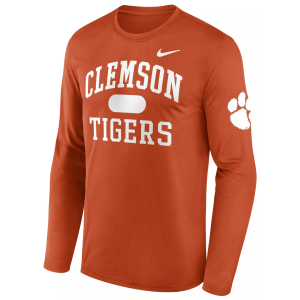 Nike Men's Clemson Tigers University Orange Legend Long Sleeve T-Shirt, Small