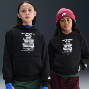 Nike Nike Kids' Sportswear Club Fleece Waffles Hoodie, Large, Black - $50.00 at DICK'S Sporting Goods