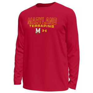 Under Armour Under Armour Men's Maryland Terrapins Red Tech Stretch Long Sleeve T-Shirt, XL - $50.00 at DICK'S Sporting Goods