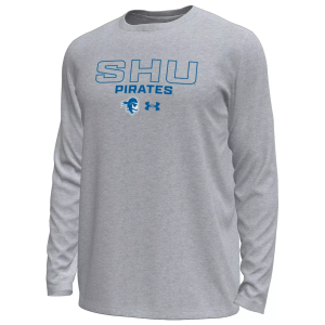 Under Armour Under Armour Men's Seton Hall Seton Hall Pirates Grey Heather Tech Stretch Long Sleeve T-Shirt, Small, Gray - $50.00 at DICK'S Sporting Goods