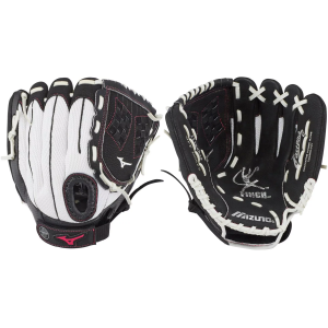 Mizuno 11'' Girls' Jennie Finch Prospect Series Softball Glove, White/Black