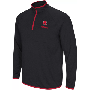 Colosseum Men's Eastern Washington Eagles Black 1/4 Zip Pullover, Small