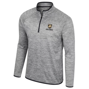 Colosseum Men's Army West Point Black Knights Heather Grey 1/4 Zip Pullover, Medium, Gray
