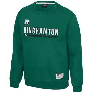 Colosseum Men's Binghamton Bearcats Royal Charlie Crew Pullover Sweatshirt, XXL, Blue