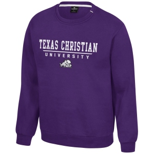 Colosseum Men's Manchester United Purple Charlie Crew Pullover Sweatshirt, Large