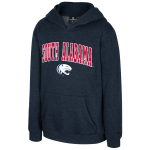 Colosseum Youth South Alabama Jaguars Navy Pullover Hoodie, Small, Blue
