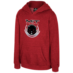 Colosseum Youth MIT Engineers Crimson Promo Pullover Hoodie, Small, Red
