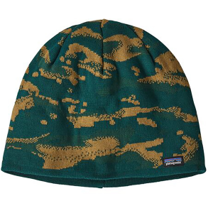 Patagonia Men's Beanie Hat, Ocn Camo Knt/Dk Brls Grn