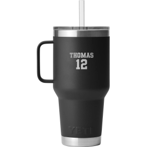 YETI Custom 35 oz. Rambler Mug with Straw Lid, Black